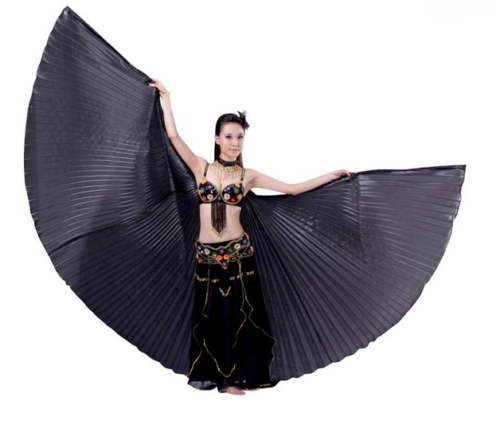 Isis Wings' Black Bag Belly Dance Costume Angel Wings' Bag Black Bag ONLY 