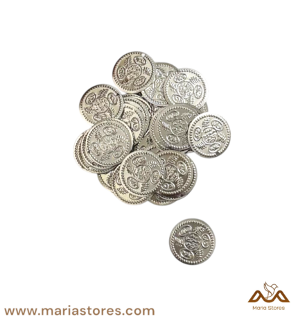 Big Coins Silver Coins belly dance scarf. Premium materials, metallic coins. Perfect for performances, parties, and festivals, maria stores