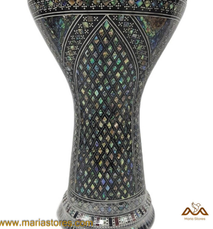 New Generation Doumbek, 17" Professional Darbuka, Real MOP made by Bavly Music. - Image 6