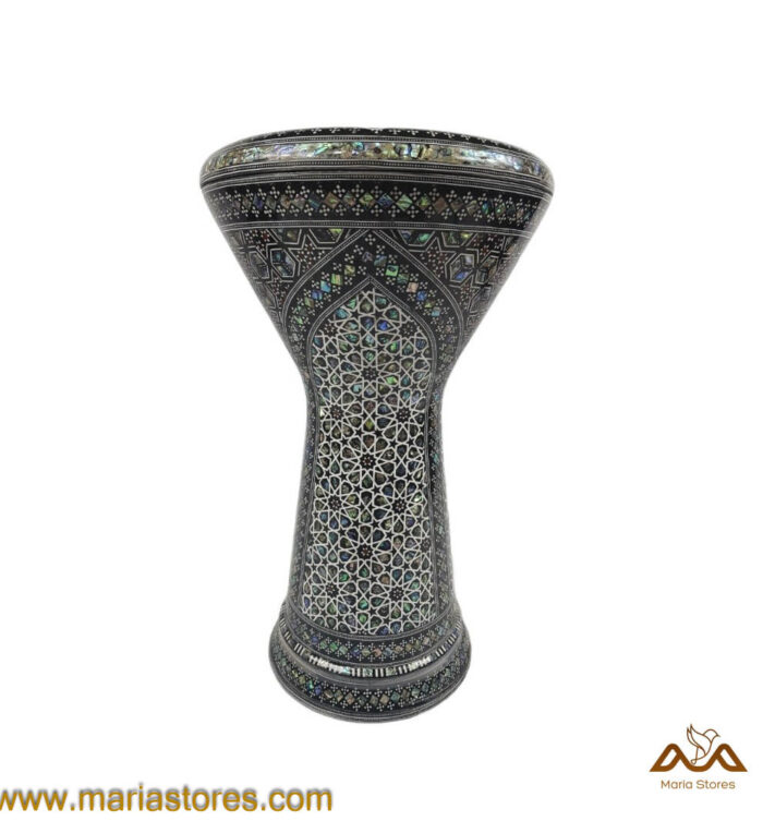 New Generation Doumbek, 17" Professional Darbuka, Real MOP made by Bavly Music. - Image 3