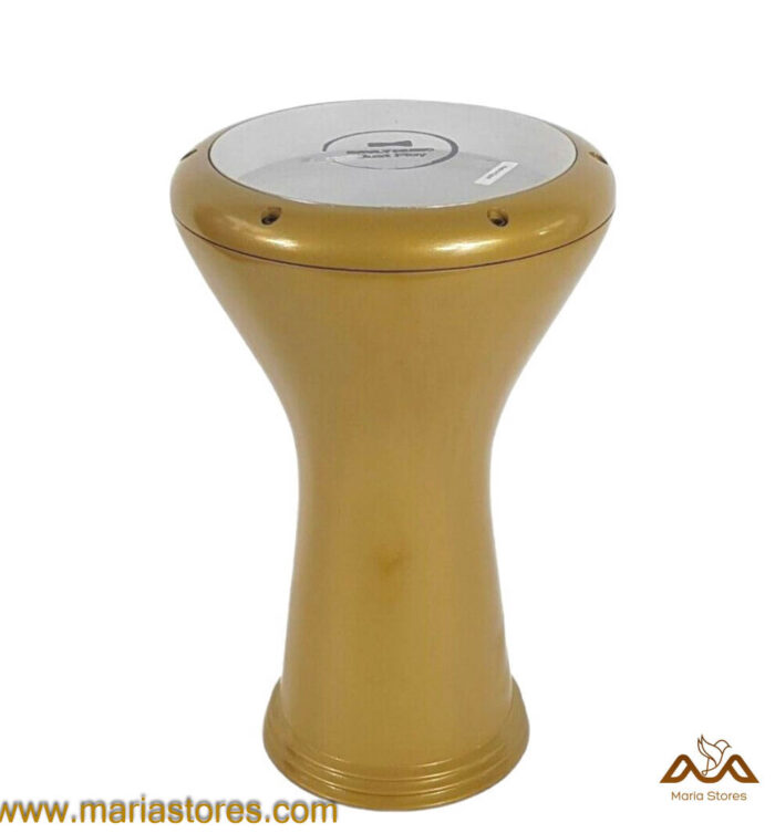 Doumbek Drum Darbuka, Aluminum Cast, Gold, Blemish. - Image 3