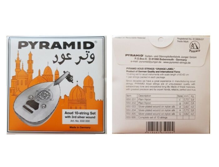 12 SETS , PYRAMID OUD STRINGS ORANGE LABEL (10-string set), made in Germany. - Image 4