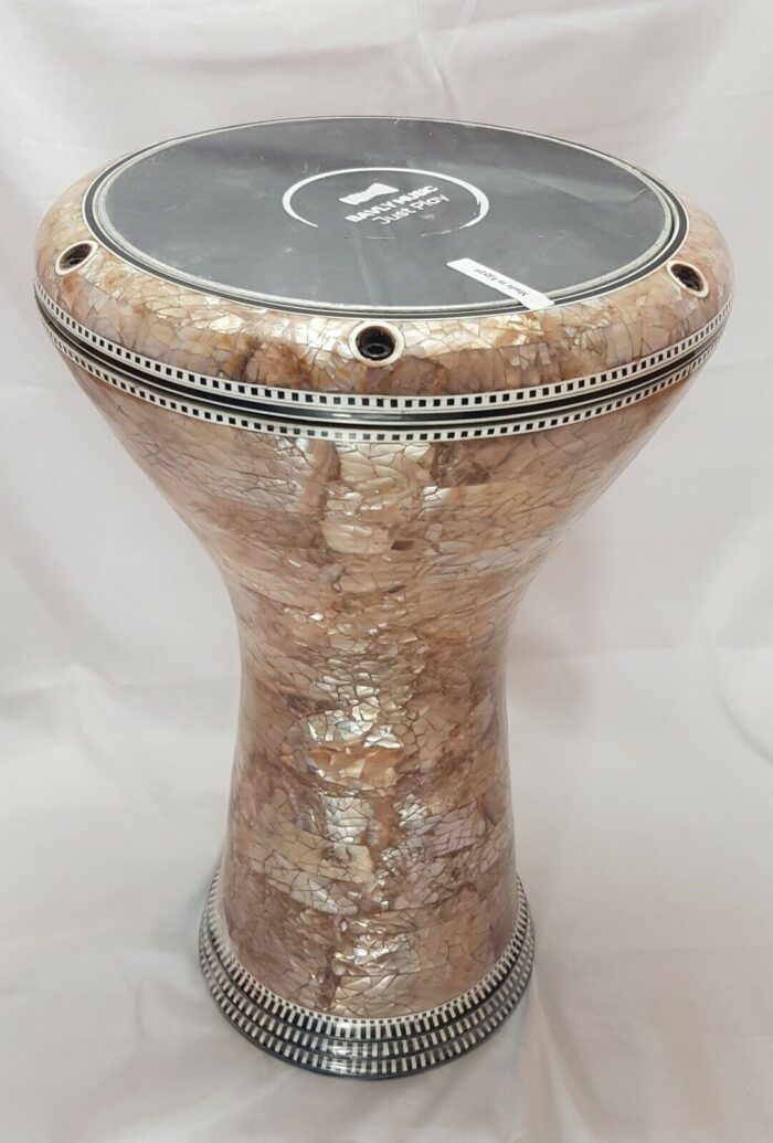 Doumbek Drum,17" Professional Darbuka, Real mother of pearl made by Bavly Music.