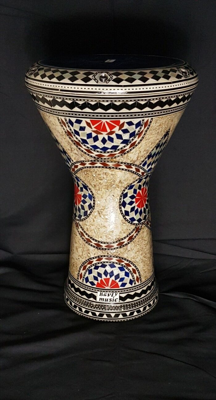 Doumbek Drum,17" Professional Darbuka, Real mother of pearl made by Bavly Music. - Image 4