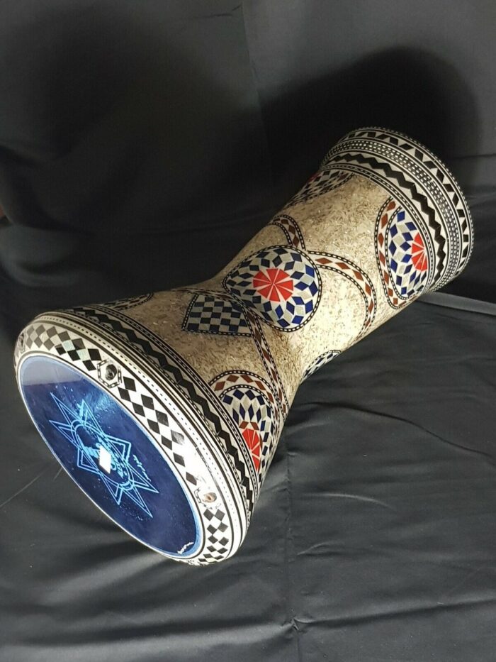 Doumbek Drum,17" Professional Darbuka, Real mother of pearl made by Bavly Music.