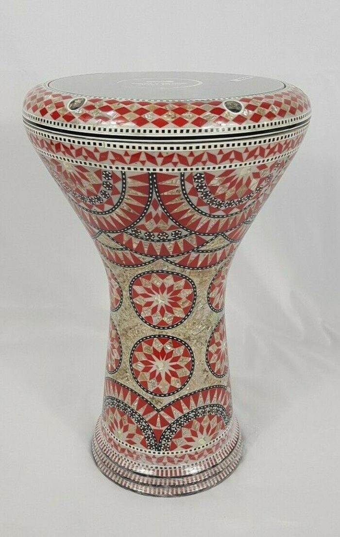 Doumbek Drum,17" Professional Darbuka, Real mother of pearl made by Bavly Music. - Image 2