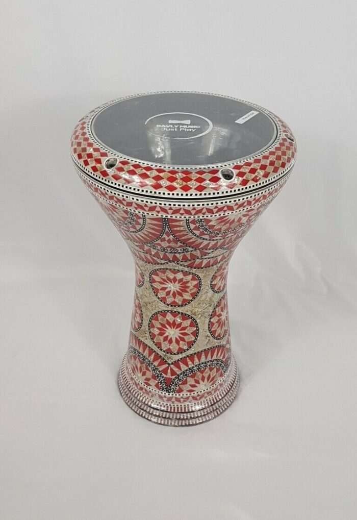 Doumbek Drum,17" Professional Darbuka, Real mother of pearl made by Bavly Music. - Image 3