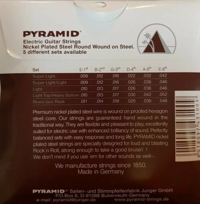 Pyramid Superior Quality Nickel Plated Steel strings .010 - .046 - Image 2