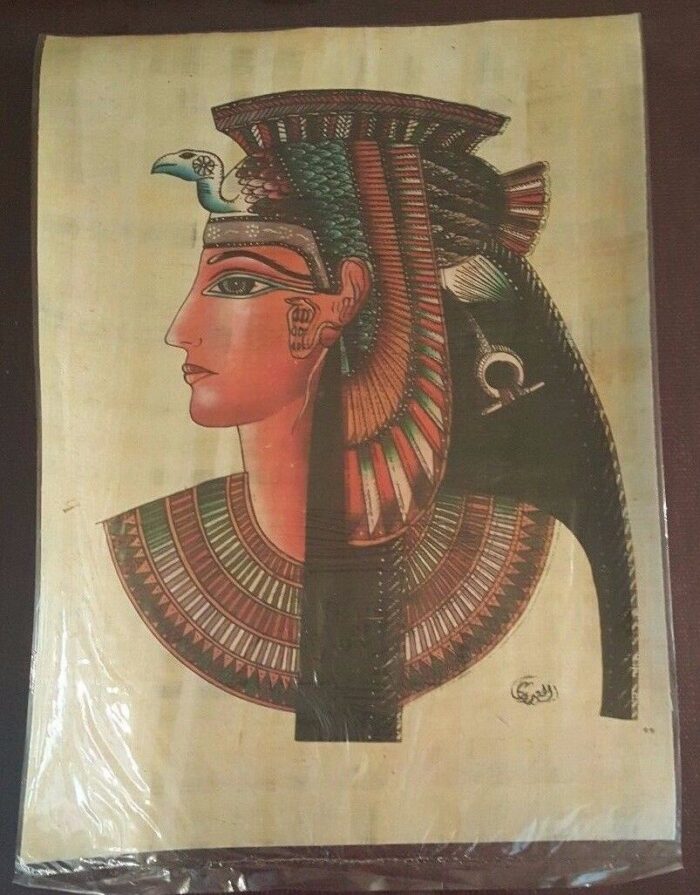 Egyptian hand painted Papyrus Paper 11.50"x 15.35" - Image 10