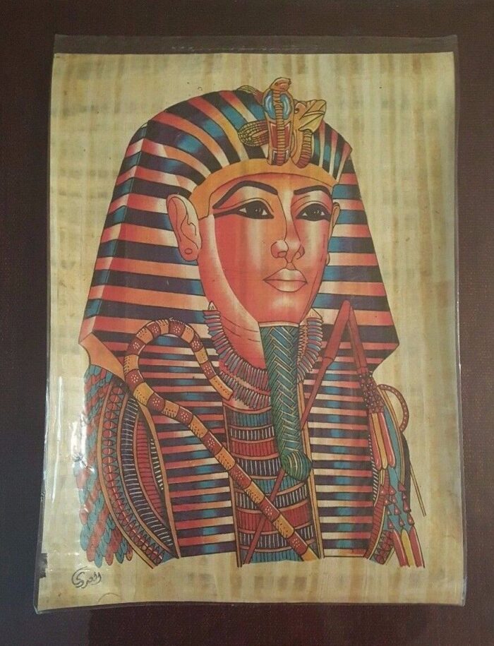 Egyptian hand painted Papyrus Paper 11.50"x 15.35" - Image 7