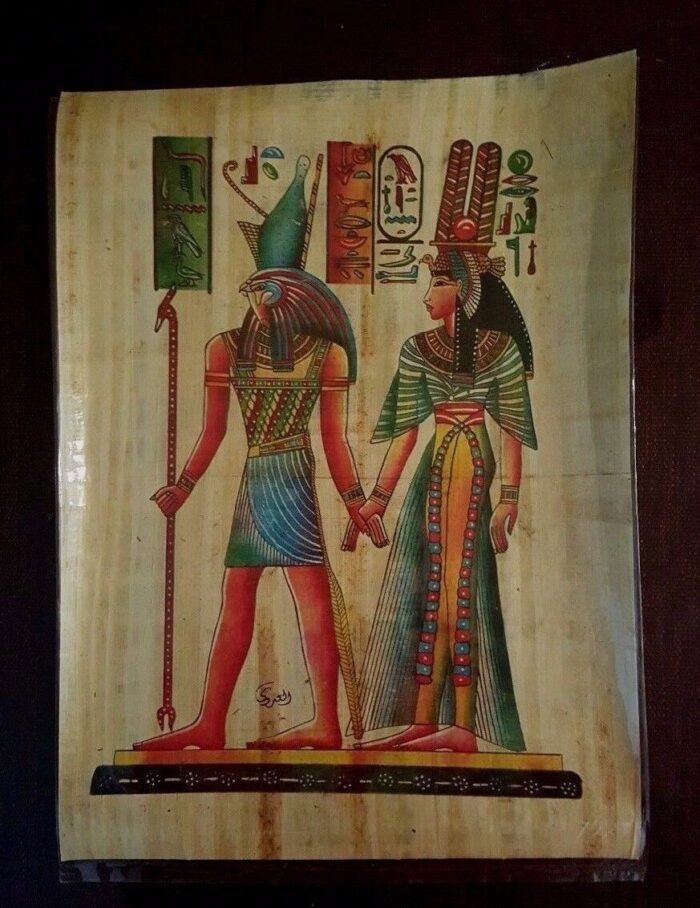 Egyptian hand painted Papyrus Paper 11.50"x 15.35" - Image 2