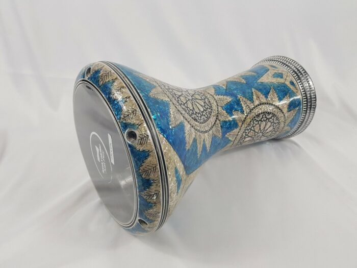 Doumbek Drum,17" Professional Darbuka, Real mother of pearl made by Bavly Music.