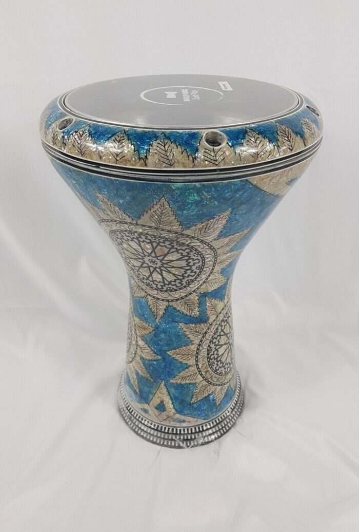 Doumbek Drum,17" Professional Darbuka, Real mother of pearl made by Bavly Music. - Image 3