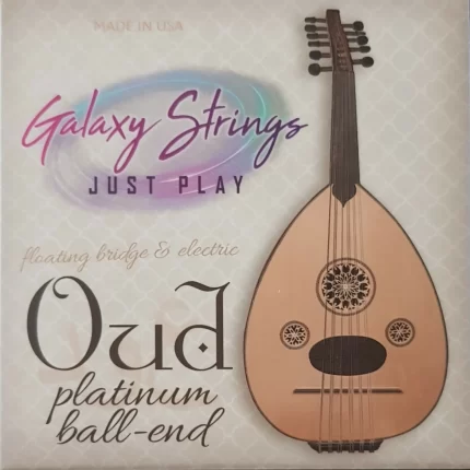 Galaxy strings platinum Ball end Oud, Arabic Tuning Clear Carbon.