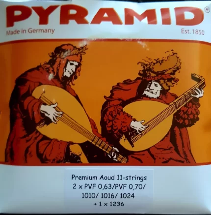 Pyramid lute set, premium oud 11 strings, CC PVF 0.63