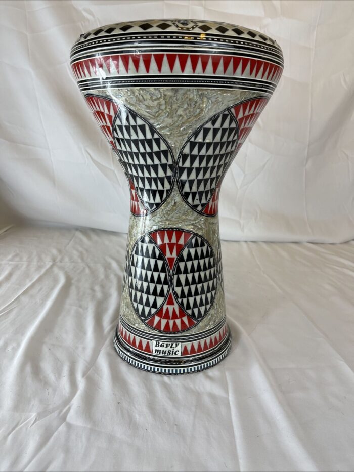 Doumbek Drum,17" Professional Darbuka, Real mother of pearl made by Bavly Music. - Image 3