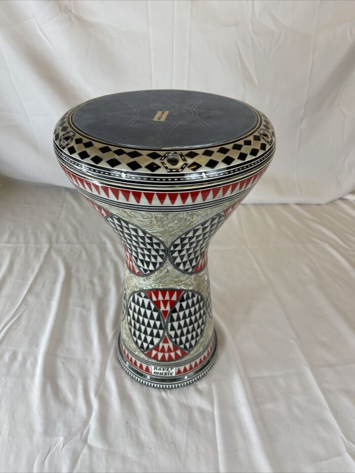 Doumbek Drum,17" Professional Darbuka, Real mother of pearl made by Bavly Music. - Image 4