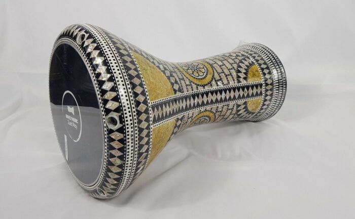 Doumbek Drum,17" Professional Darbuka, Real mother of pearl made by Bavly Music.