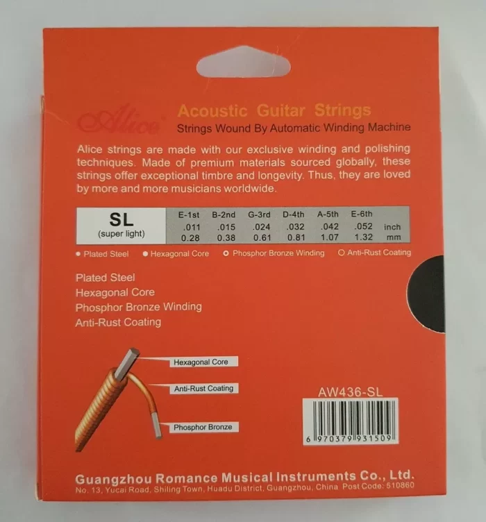 Alice Acoustic Guitar Strings AW436 - Image 2