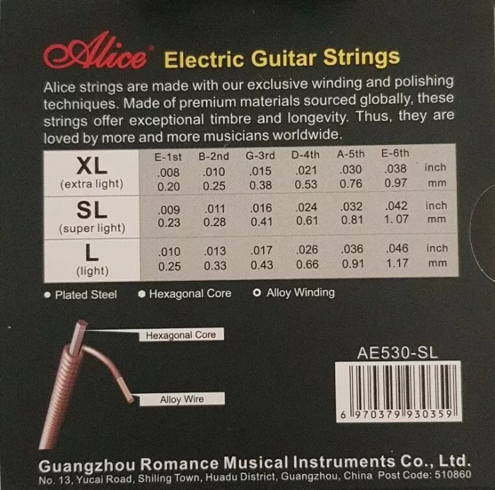 Alice Electric Guitar Strings - Image 2