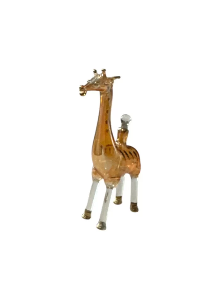 Egyptian Handmade Glass, Blown Glass with intricate details—ideal for storing perfume oils or as a unique decorative piece.