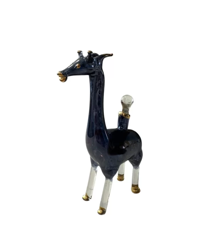 Egyptian Handmade Glass, Blown Glass with intricate details—ideal for storing perfume oils or as a unique decorative piece.